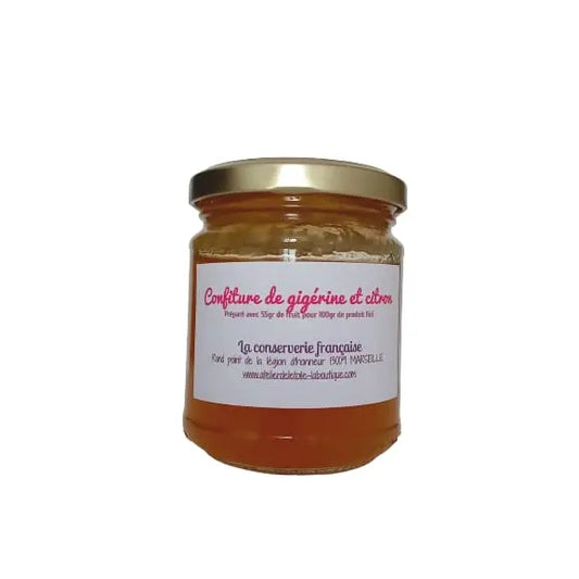 Confiture de gigérine et citron 195 gr atelierdeletoile-boutique