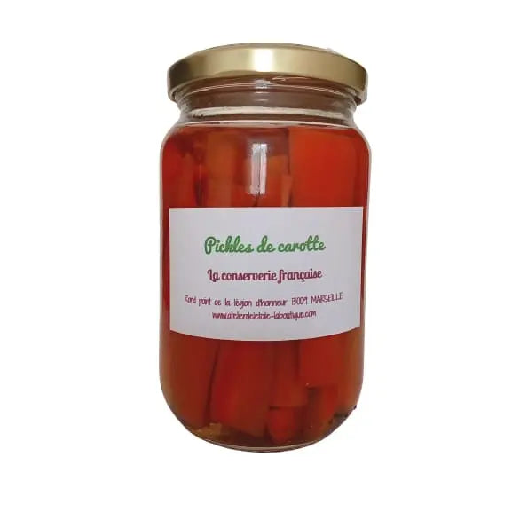 Pickles de carotte  sans sel et sans sucre ajouté 310 gr Pickles de carotte sans sel atelierdeletoile-boutique