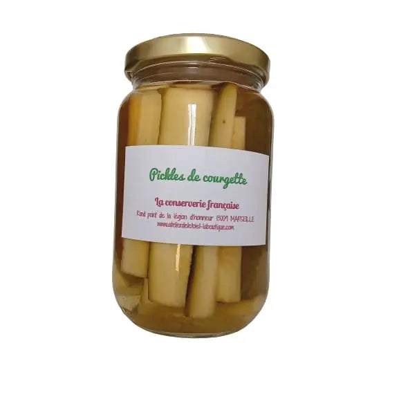 Pickles de courgettes sans sel et sans sucre ajouté 310 gr atelierdeletoile-boutique